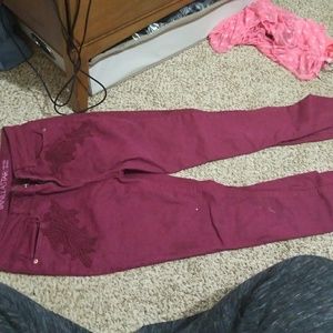 Mid rise skinny jeans